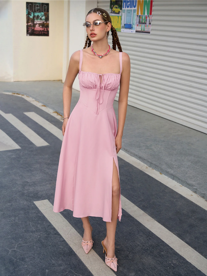 Chic Split Thigh Cami Dress